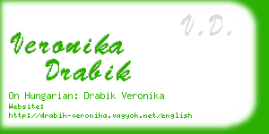 veronika drabik business card